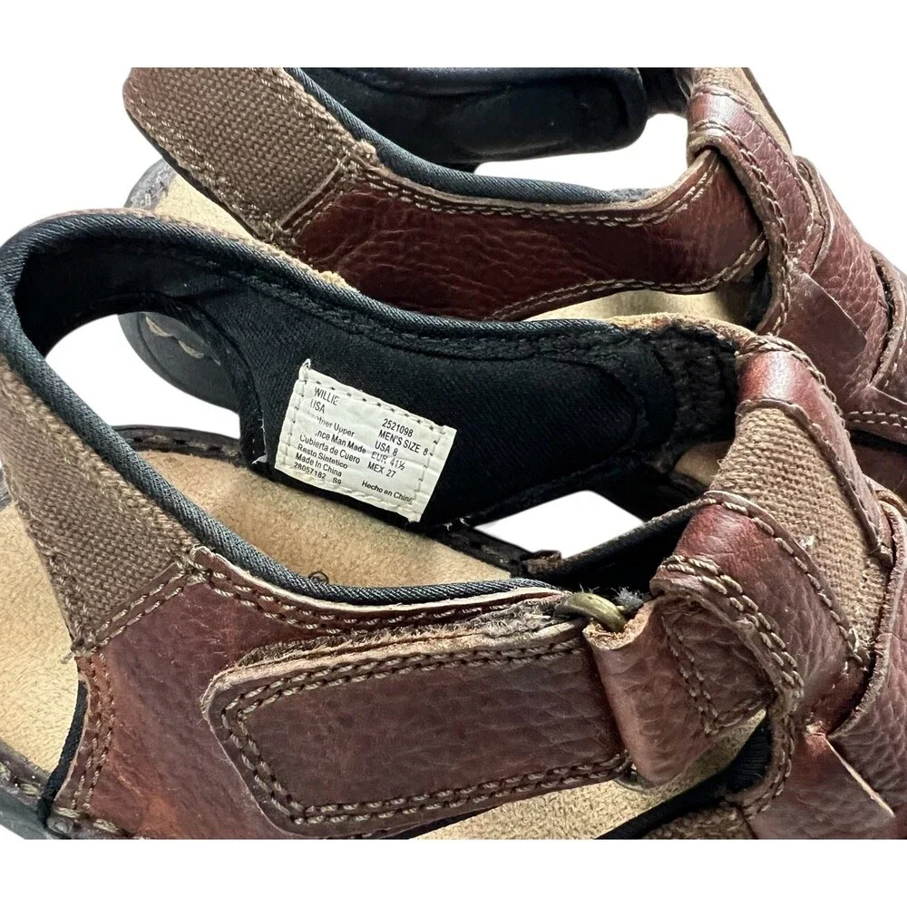 Earth Spirit Willie Fisherman Sandals  Men's 8  Brown Lightweight  Dad Sandals